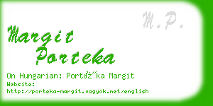 margit porteka business card